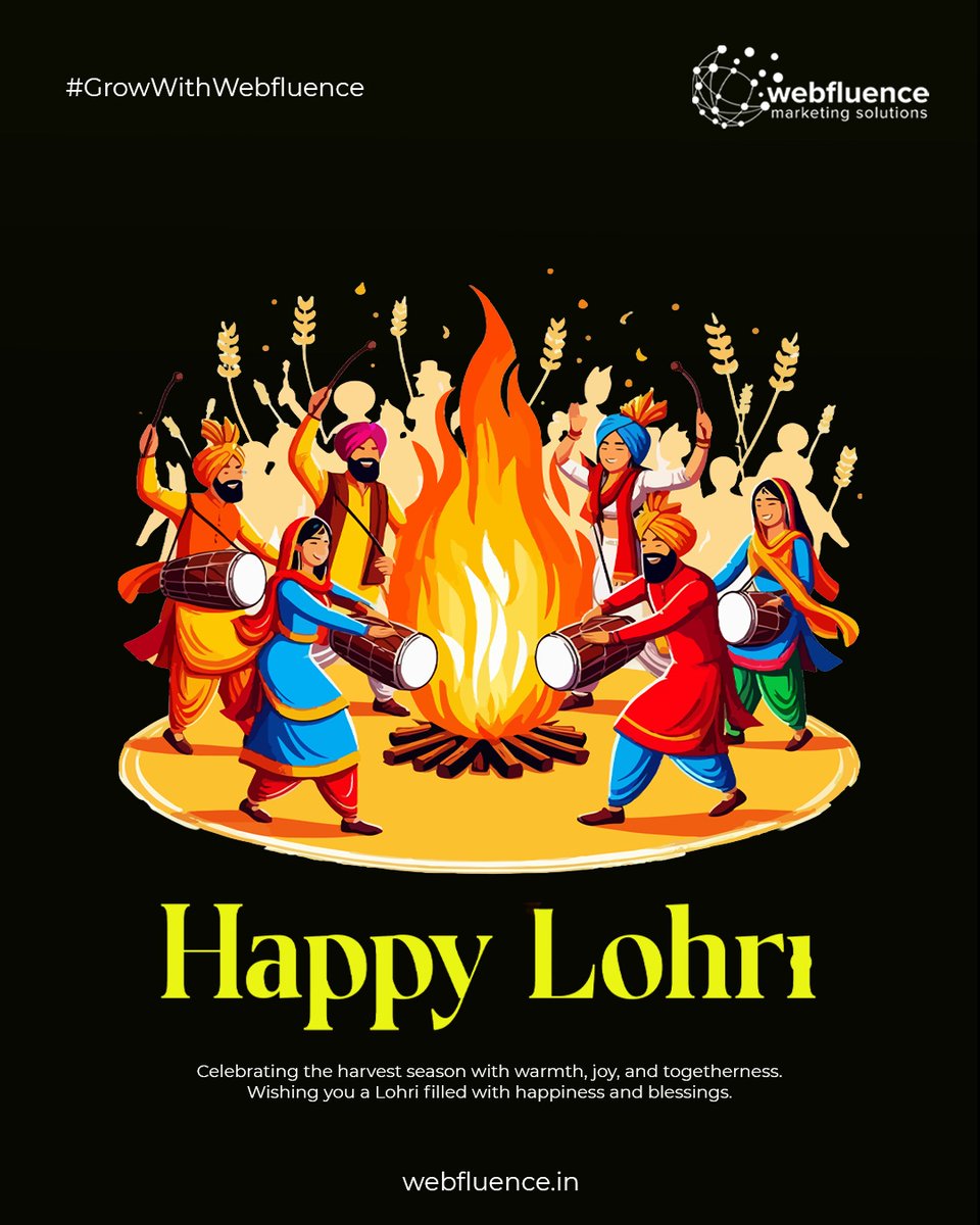 WebF_Official's tweet photo. Let the Lohri fire spark joy, growth, and new beginnings 🔥🌾
Wishing you warmth, prosperity, and success.
Happy Lohri!
#HappyLohri #LohriVibes #FestiveSeason #NewBeginnings #GrowWithWebfluence #HarvestFestival https://t.co/61bG77fIhs