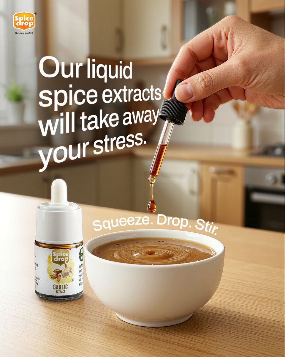 spicedropindia's tweet photo. Peeling, crushing, cleaning up, repeating.
.
Our liquid spice extracts are made from real spices, so you get the depth and aroma you love without the chopping, grinding or mess.
.
To order, visit https://t.co/epryZO6RM2
.
#spices #garlic #indianfood #cookeasy #kitchenhacks https://t.co/jwbI84nRKH
