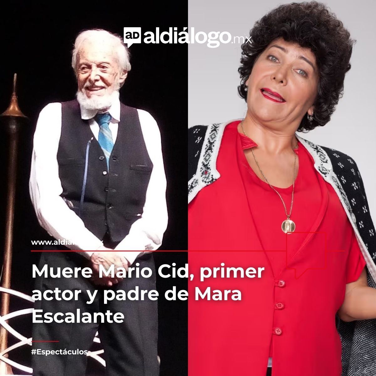 ADQueretaro's tweet photo. El primer actor mexicano y padre de la comediante #MaraEscalante, #MarioCid, murió a los 93 años 🕊️
https://t.co/oK4hXyED1G https://t.co/DE1MsCEYtd