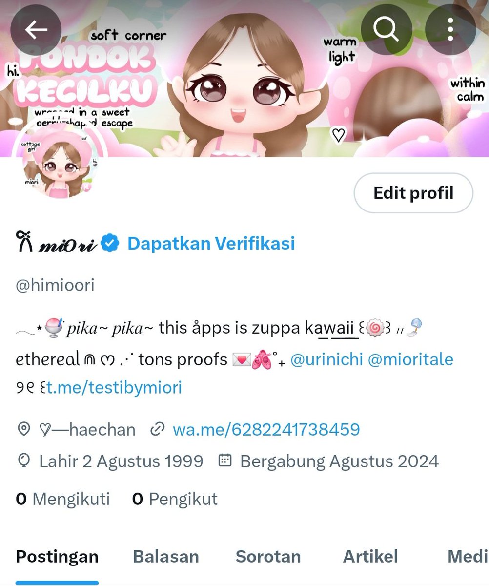 mioritale's tweet image. ☆ help repost!
yang mencari miori or @/himioori akunnya meninggoy yaa, aku move kesinii:( buat cust aku yang pernah transaksi di akun itu bisa konfirm ke wa/dm aku disini yaa 🫶🏻 
sama mau mencari mootsku yang polowan disana🥺☝🏻 #zonauang