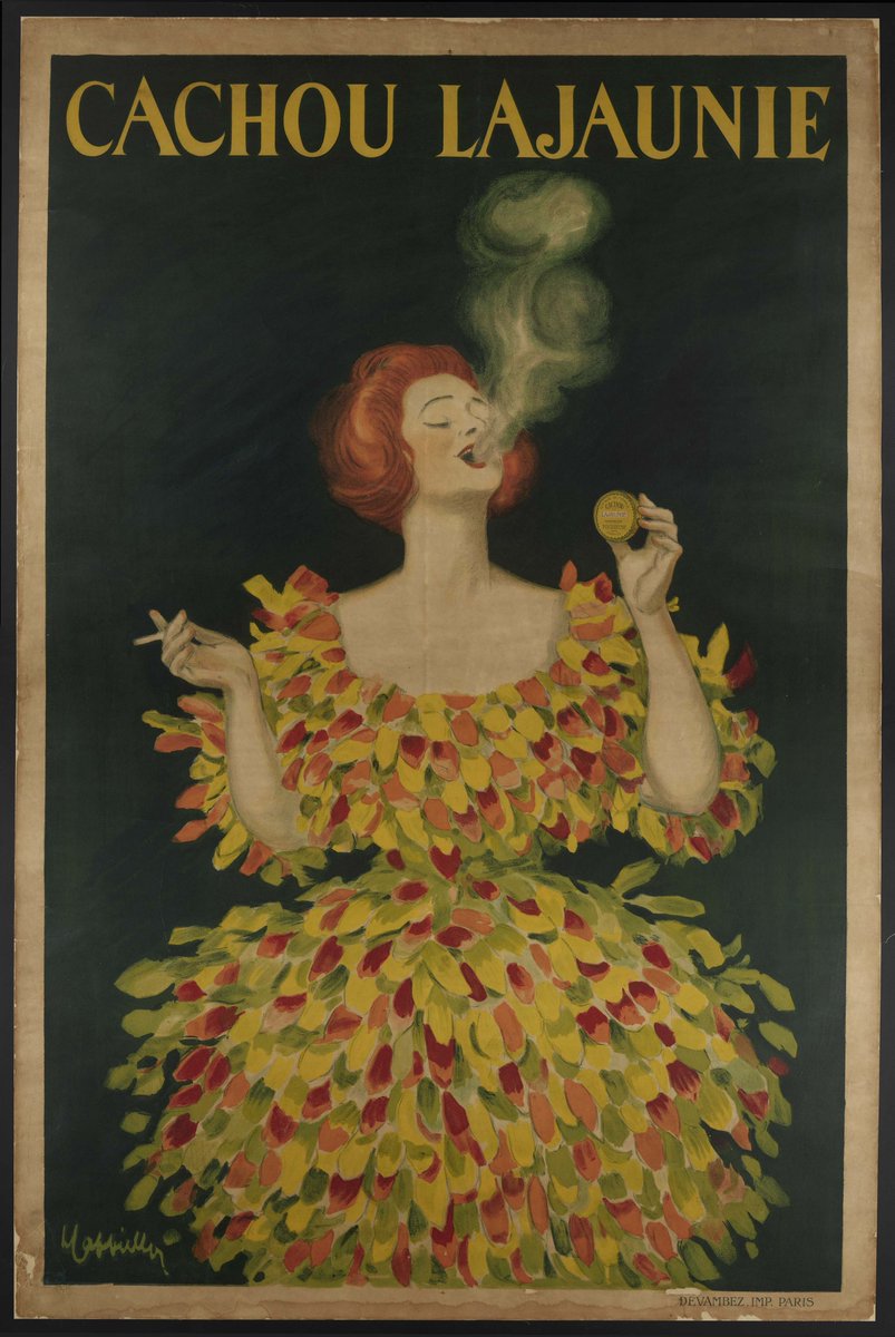 Parmi les derniers documents que nous avons numérisés figure cette #affiche publicitaire - datant de 1922 - pour les cachous #Lajaunie, célèbres petites pastilles toulousaines. Une lithographie signée Leonetto Cappiello (1875-1942), illustrateur et peintre italien.
🧐 10Fi4709.