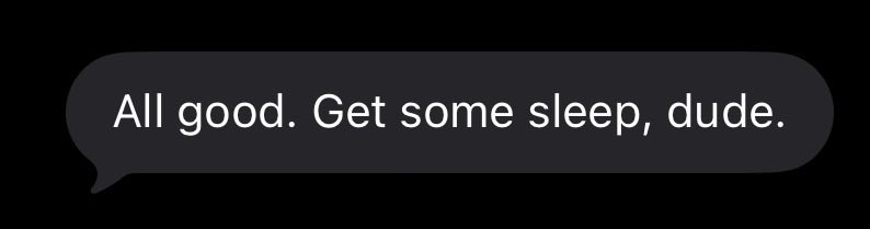 JetSetDman's tweet image. this might be the realest text anyone has ever sent me and it's from my boss