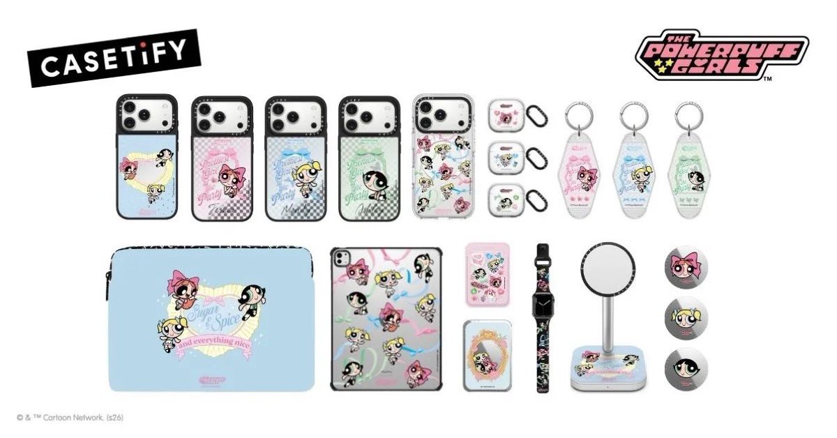 The Powerpuff Girls x CASETiFY 新作コラボコレクションが国内1月16日