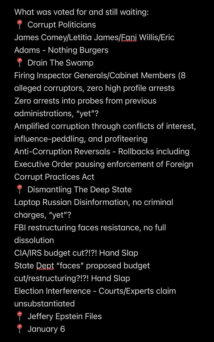 RomeoAlphaLima_'s tweet photo. @EricLDaugh TRYING TO FIND WHERE DAN FIT IN

What was voted for and achieved:
📍 Closed Borders
📍 Arrests/Removal Violent Criminals 👈?
📍 Mass Deport/Self Deport Encouraged
📍 Deregulation 
📍 Ending DEI
📍 Trade &amp; Tariff Adjustment
📍 Prolific Exec Actions https://t.co/7Sv1f41g0z