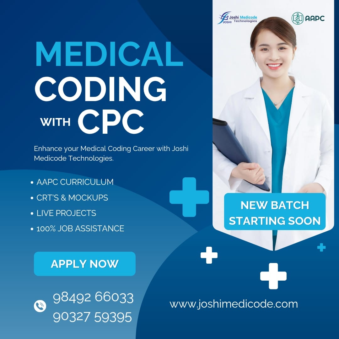 joshimedicode's tweet photo. Start your healthcare career with Medical Coding & CPC Training at @joshimedicode1 Technologies! 
Expert-led classes, practical learning, and career-focused guidance — enroll now!

#MedicalCoding #CPCTraining #JoshiMedicodeTechnologies #MedicalCodingCourse #MedicalCodingTraining #CPCCertification #HealthcareCareers #MedicalCodingJobs #CareerGrowth #SkillDevelopment #Ameerpet #EnrollNow #JobReady