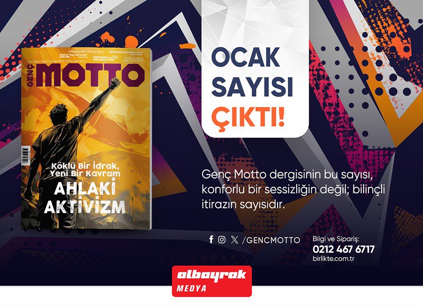 📌Genç Motto Ocak Sayısı Çıktı!

📍Şimdi birlikte.com.tr

📍Bilgi ve Sipariş için; 0212 467 67 17

📍WhatsApp Sipariş Hattı: 0535 250 48 48
#dergi #dergilikheryerde abonelikmerkezi abone dergiaboneliği dergilerim dergiokumak dergiokuyorum iyikidergilervar
