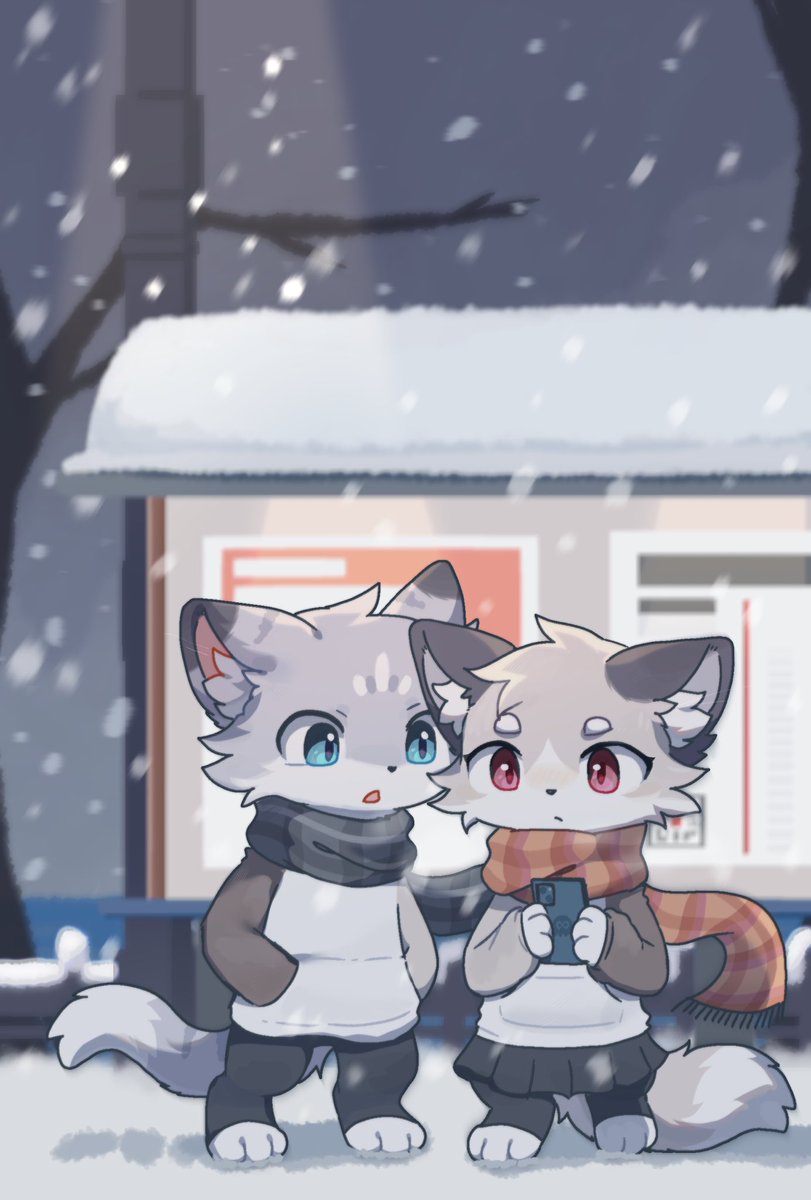 goodfoxchilling's tweet image. ♪(´ε｀ )