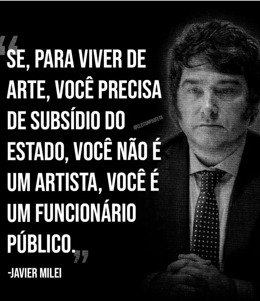 <a href="/MarceloAdnet/">Marcelo Adnet</a> Concordo com Javier Milei.