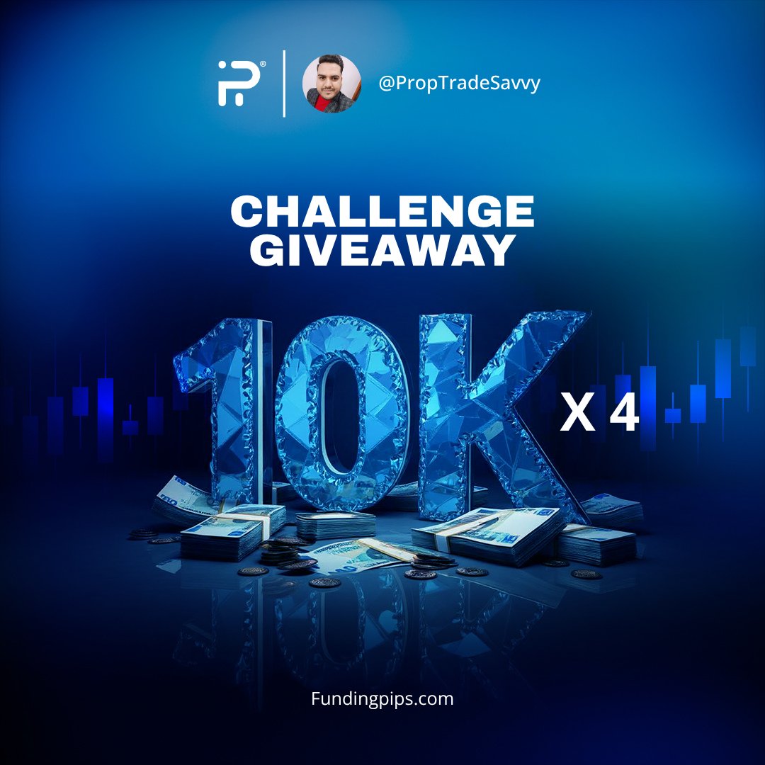 PropTradeSavvy's tweet image. 🎉 Grab 20% OFF with Code “VKG” &amp;amp; Join the $40,000 Prop Account Giveaway! 🎉

💰 4 lucky traders will each win a $10,000 Prop Account

🔹 How to Enter:

1️⃣ Follow @PropTradeSavvy @fundingpips and @tradin
2️⃣ Like, repost, and tag 5 trader friends on this post
3️⃣ Like, repost, and…
