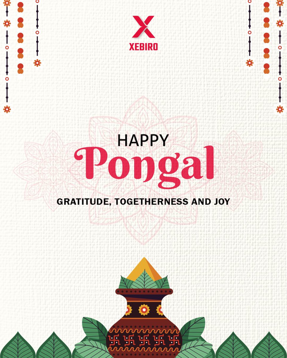 Wishing you a happy and prosperous Thai Pongal!
May this festive season mark the beginning of renewed opportunities, abundance, and continued success!

 #ThaiPongalWishes #FestiveGreetings #NewBeginnings #Abundance #PositiveStart