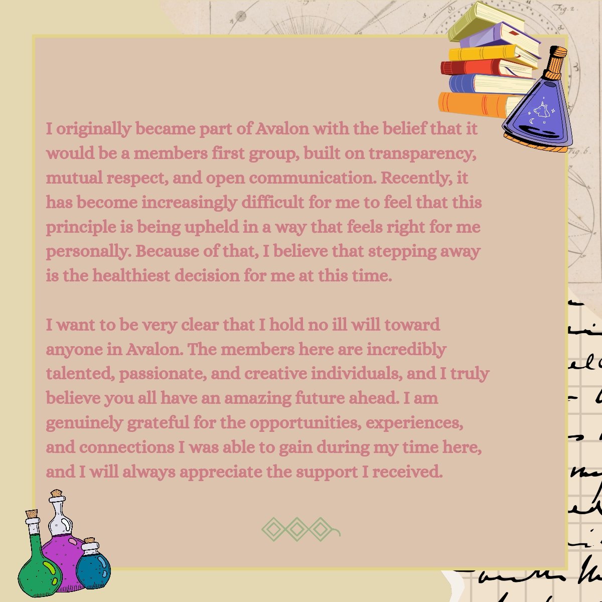 berimystical's tweet image. Hello, I’m Talent 2 that’s mentioned in this document.

Everything you see in this document is true and something I can backup. I witnessed the events first-hand within the Avalon server, alongside Vinh.

Here's my official graduation letter from Avalon.