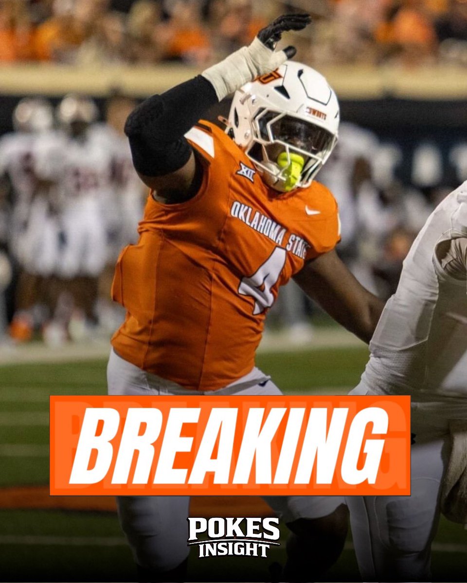 PokesInsight's tweet image. PORTAL NEWS: Former Oklahoma State EDGE Wendell Gregory has committed to Kansas State, first reported by @mzenitz 

Gregory, was the Big 12 Freshman Defensive Player of the Year.