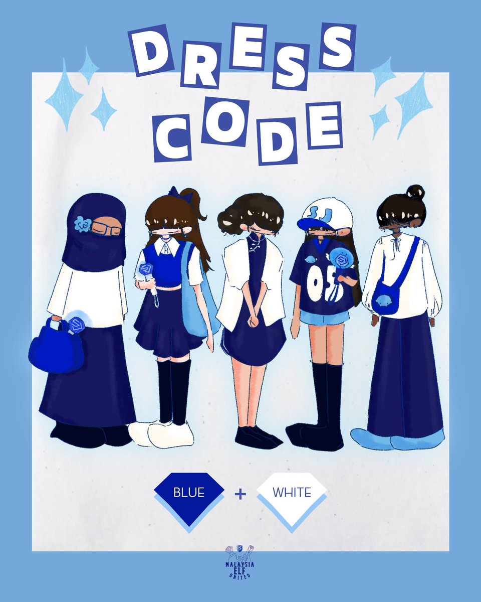 Dear ELF, as we get closer to the concert, let’s make this night even more special by coming together as one 💫

Dress code for our SS10 in KL: Blue &amp; White 💙🤍