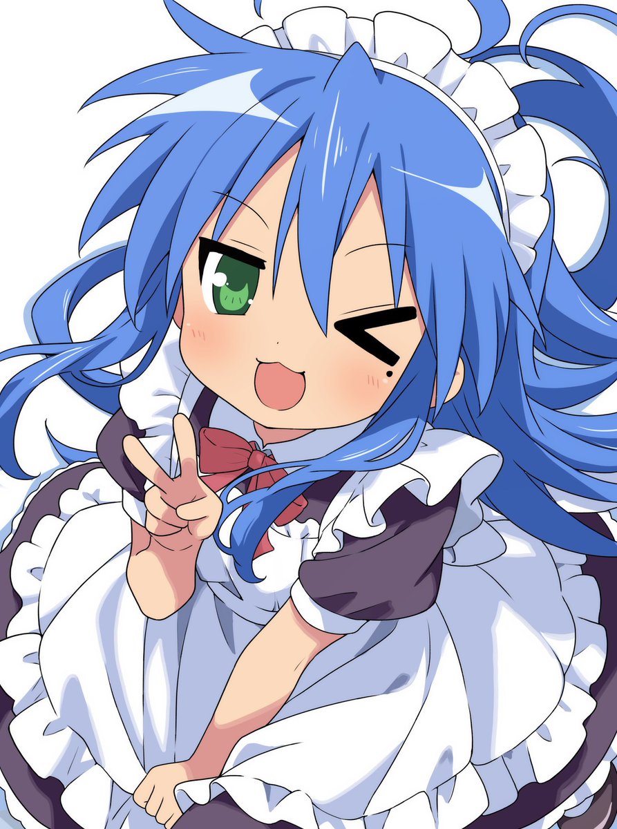 前描いたこなたのメイド服🥰 