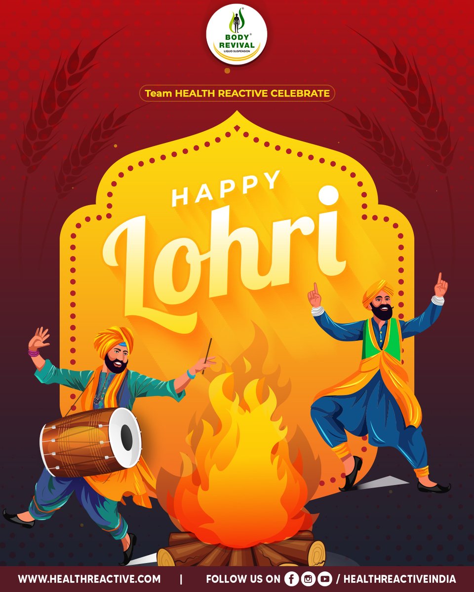 healthreactivee's tweet image. Team Health Reactive India wishes you a Happy Lohri filled with warmth, joy and good health.

#lohricelebration #HealthReactive #BodyRevival #healthreactiveindia #ClinicalAyurveda #AyurvedicWellness