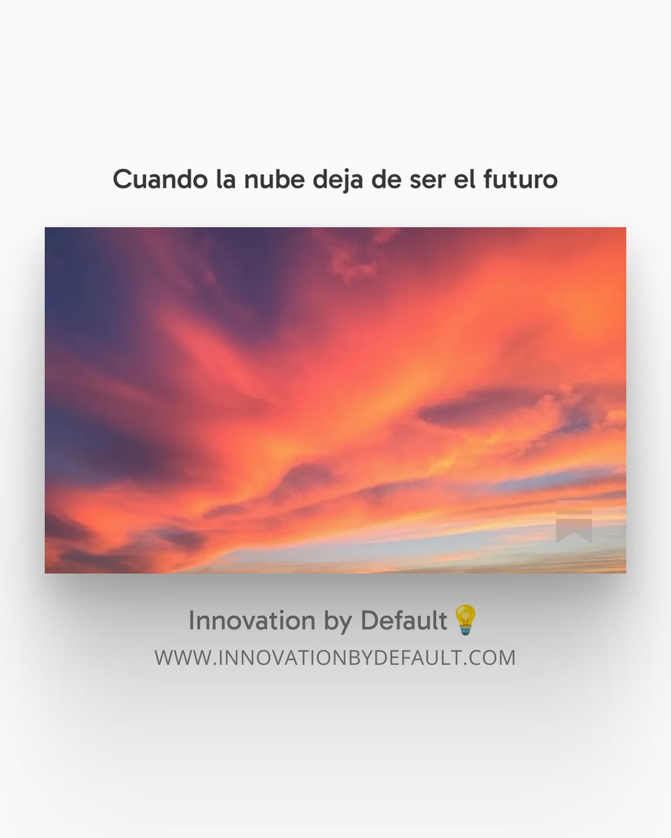 Cuando la nube deja de ser el futuro, hoy en el Diario de Innovación por <a href="/adefuros/">Alex Fuenmayor</a>