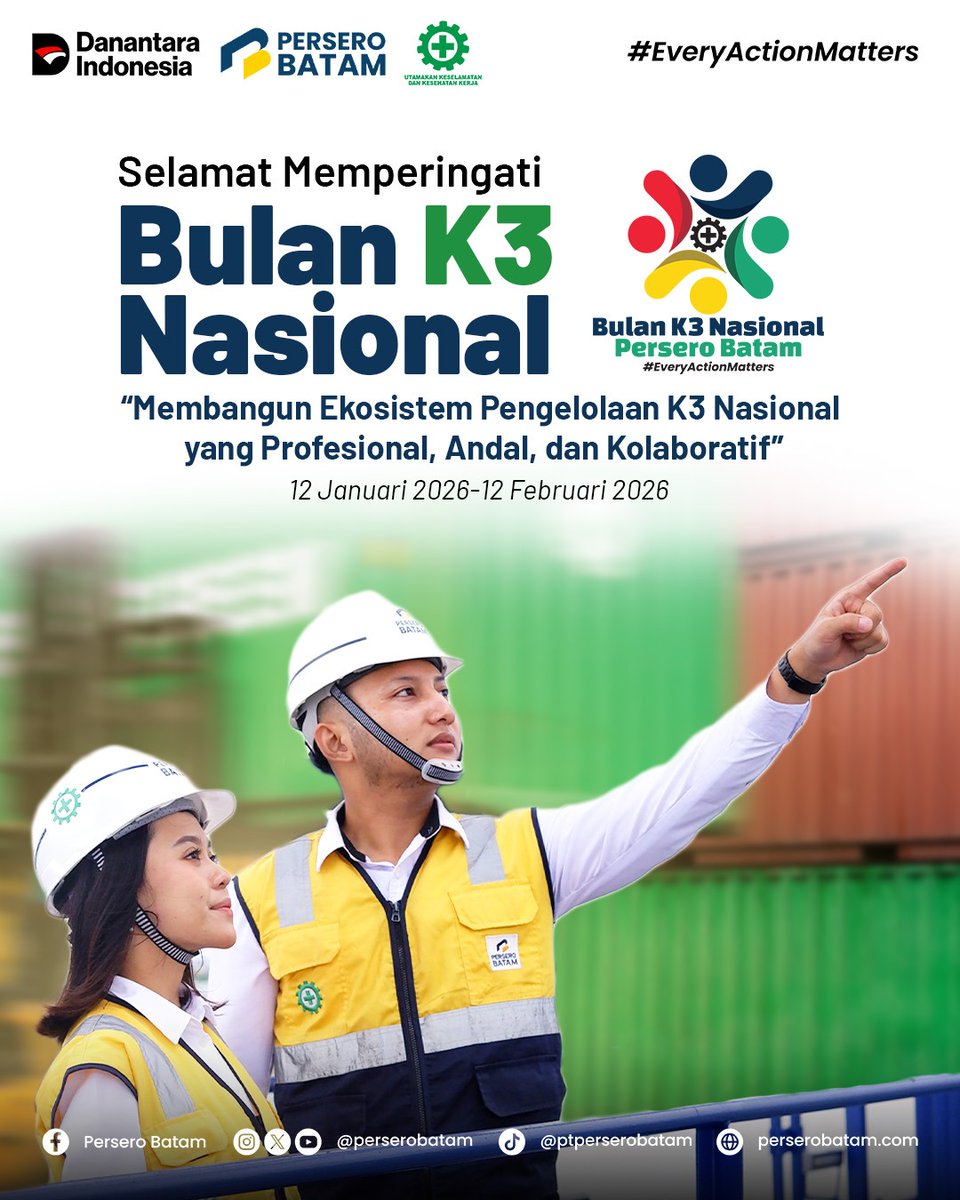 Selamat Memperingati Bulan K3 Nasional #sobatPB !✨⛑️