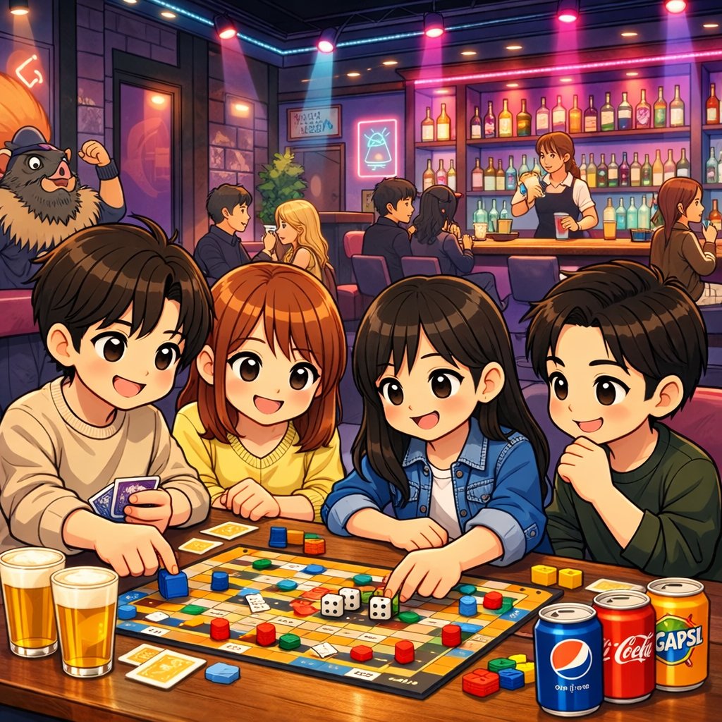 지금부터 도파민게임을 시작합니다
참가자들은 모두 입장해주시기 바랍니다

🎲보드게임 좋아하시는 분?
부루마블, 루미큐브, 스플렌더, 할리갈리 등
다함께 모여 게임도 하고 수다도 떨고
간식도 먹고 술도먹고 재미나게 놀아요

1월 31일 토요일 ♡
저녁 8시부터 입장가능
장소 : 영등포 샤샤
입장료