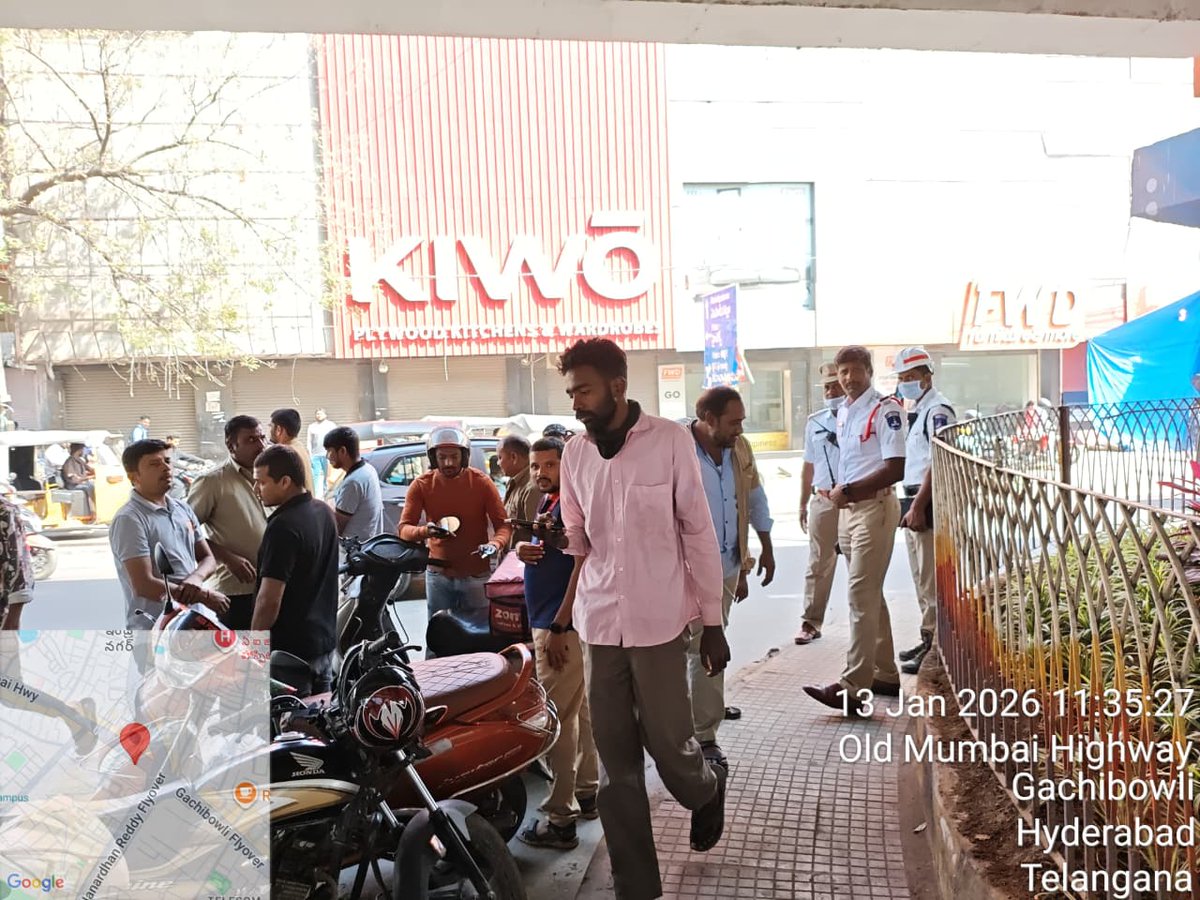 GACHIBOWLI TRAFFIC POLICE tweet media