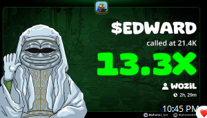 $Edward

on promo dm for entry in my pv tg now 

13.3x done Nicely 

65C5dduDBr9LcAmqrQTafStAKPj3ksfk4iTTBKKGpump