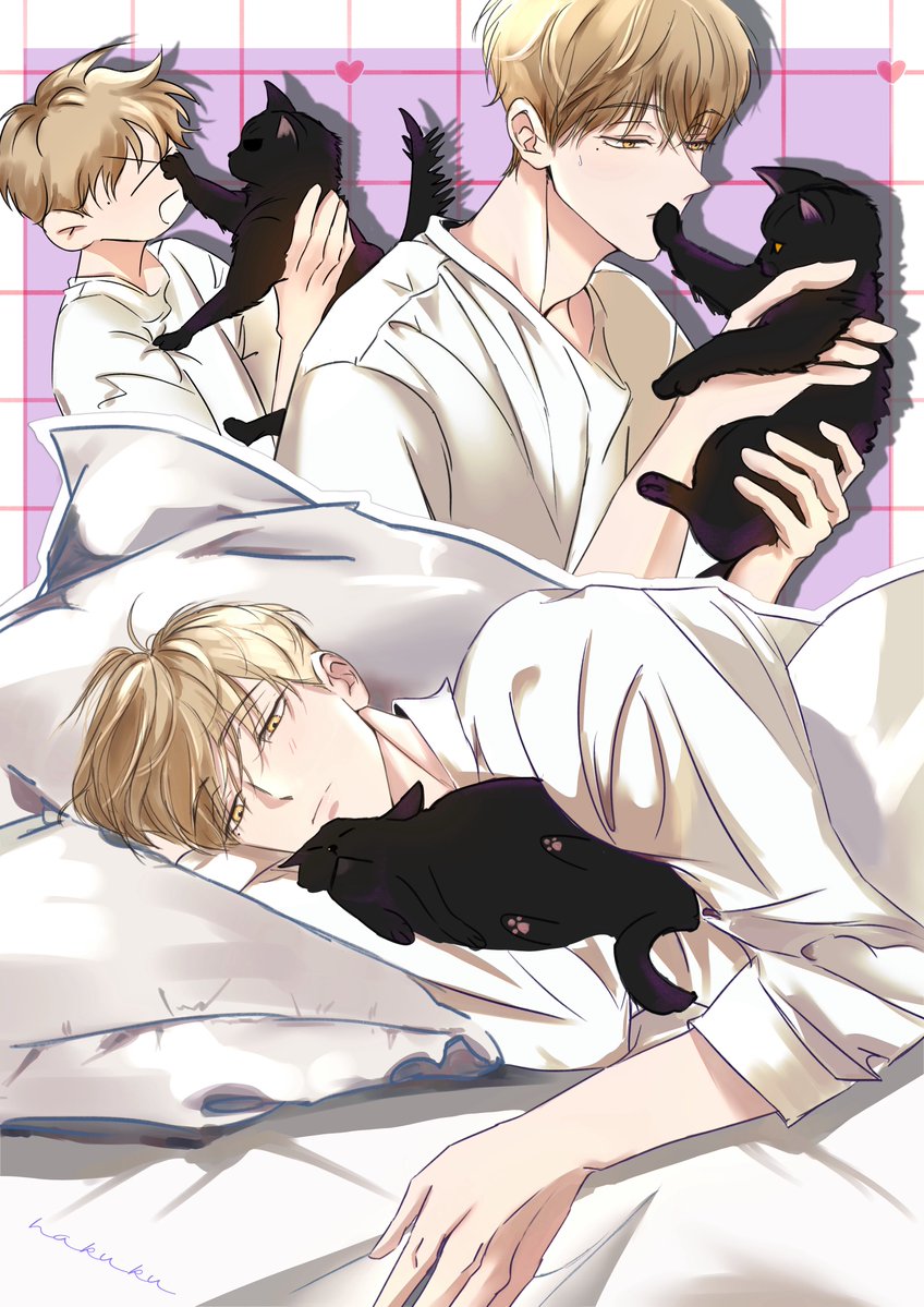 hakuku2404's tweet image. 一日遅れましたが、ウンソンお誕生日おめでとう💛(｡˃ ᵕ ˂ )🎉おめでとぅ💐
誕生日絵よりは、懐かない飼い猫とのほのぼのした日常です🐈‍⬛

#HAPPY_EUNSUNG_DAY  
#체크메이트