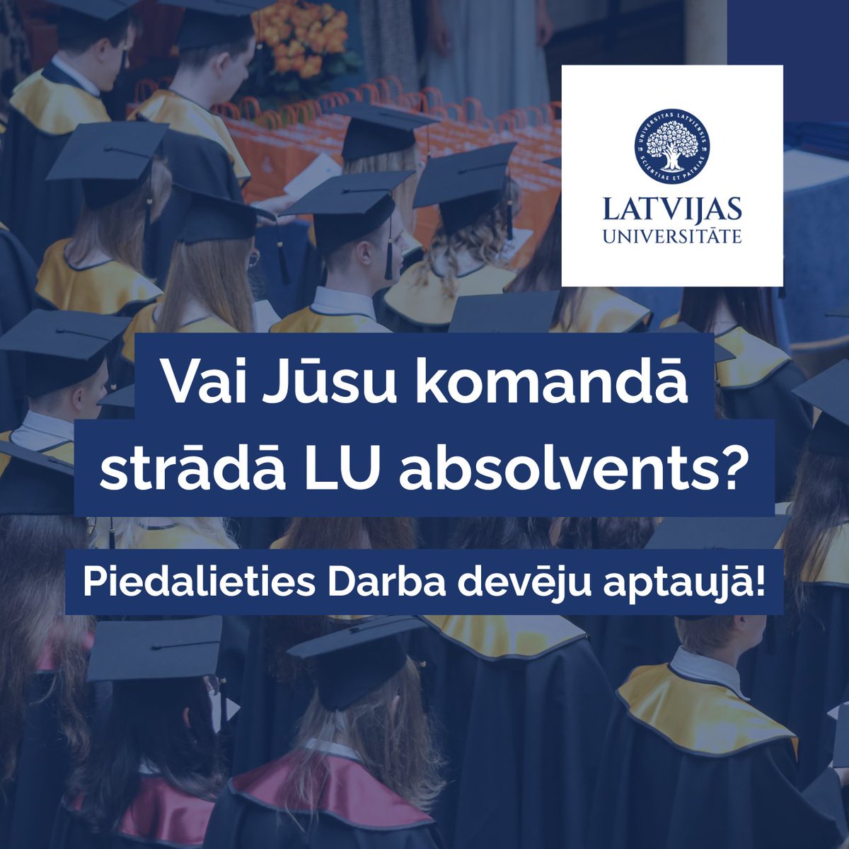 Lai LU varētu sagatavot darba tirgum vēl spēcīgākus, konkurētspējīgākus speciālistus, aicinām darba devējus piedalīties Darba devēju aptaujā: latvia.questionpro.com/UL-Survey-for-…
Sniegtās atbildes palīdzēs pilnveidot studiju saturu un stiprināt sadarbību starp augstskolu un uzņēmumiem.
