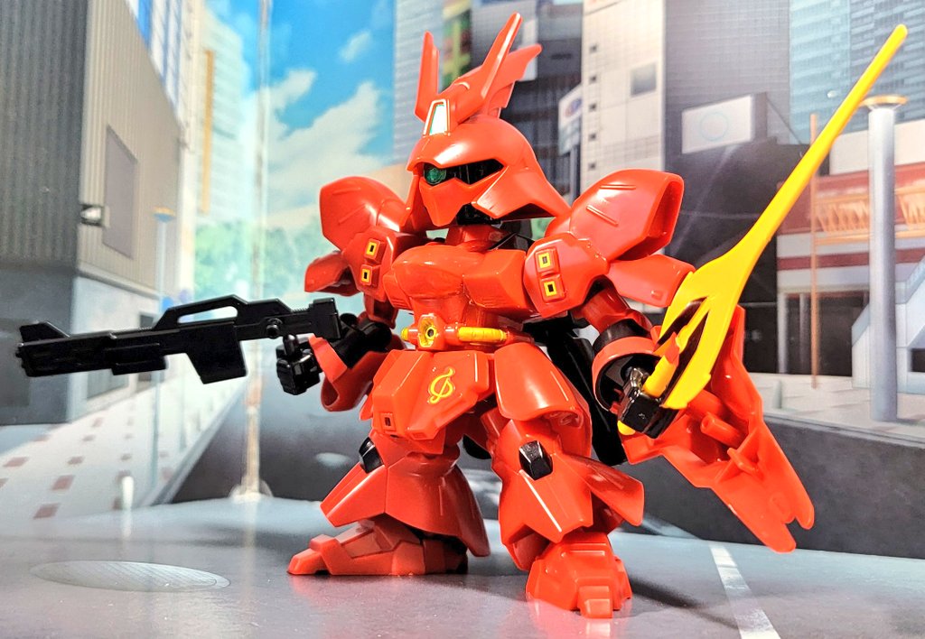 装飾品、詳細不明 SDEXサザビー 完成 SDEXになるとスタイリッシュになって、赤いボディが