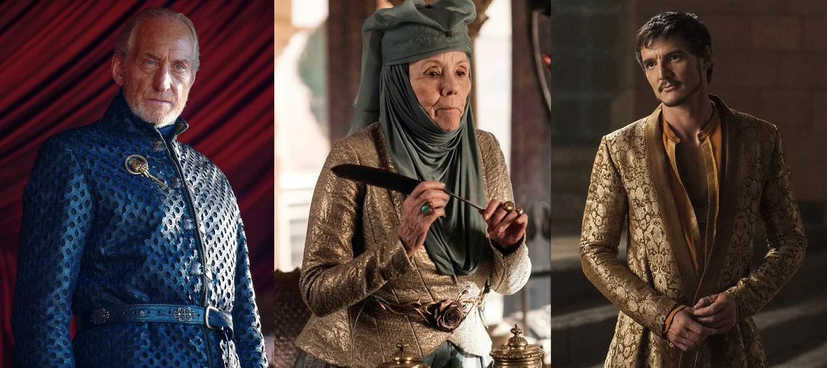 LordSnow's tweet image. The three characters who were always excellent in every single scene they appeared in, and never got ruined by the writers.