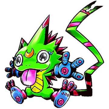 Gekkomon's Perfect form could be the Samurai—DateMasamunemon.
The golden crescent moon of Date Masamune(伊達 政宗)'s maedate(前立)—the decorative crest or ornament—attached to the front of a kabuto(兜)—Japanese samurai's helmet—does fit well with Gekkomon's moon motif.