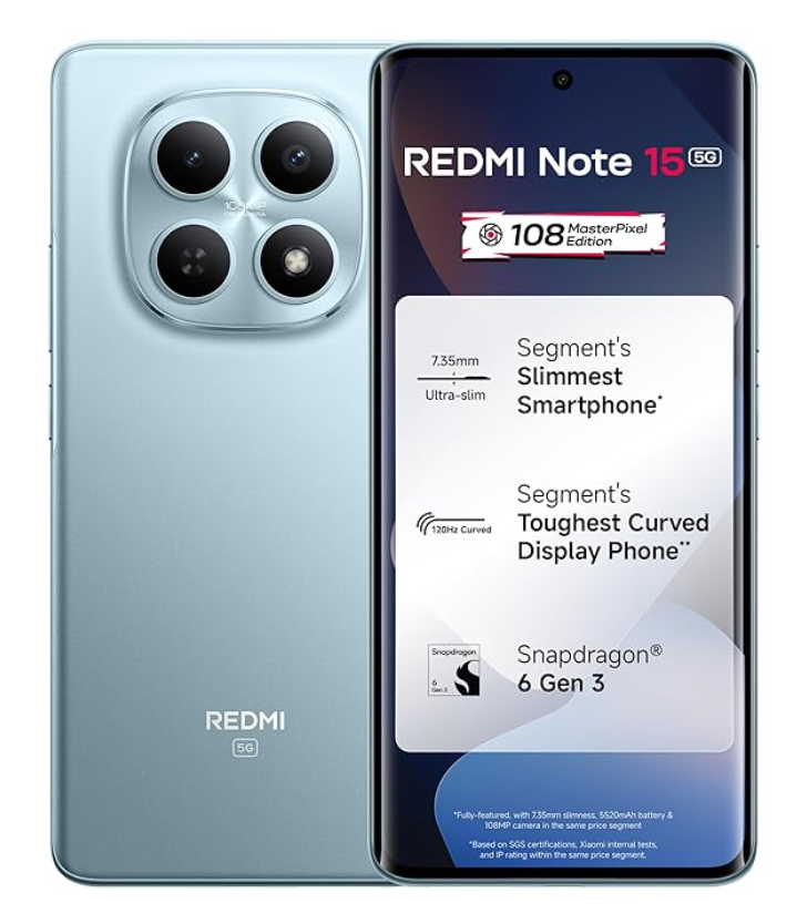 manadailydeals's tweet image. 🔥 Redmi Note 15 5G – 8GB | 128GB | Glacier Blue
⚡ Limited Time Deal
🎁 Deal Price: ₹22,999
(M.R.P: ₹26,999 — 15% OFF)
📸 108MP OIS Camera
⚡ Snapdragon 6 Gen 3
🛒 Buy here:  amzn.to/3Lxqslt

#RedmiNote15 #Redmi5G #108MPCamera #OISCamera #CurvedAMOLED #Snapdragon6Gen3