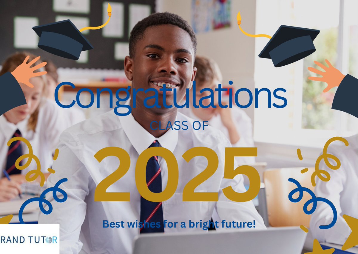 rand_tutor's tweet photo. 🎉🎓 Congratulations, Class of 2025!  The future is bright — go and make it yours! 🌟

#ClassOf2025 #Congratulations #FutureLeaders #GraduationDay #WellDone #Success #EducationMatters #ProudMoment https://t.co/vx8sHacWkn