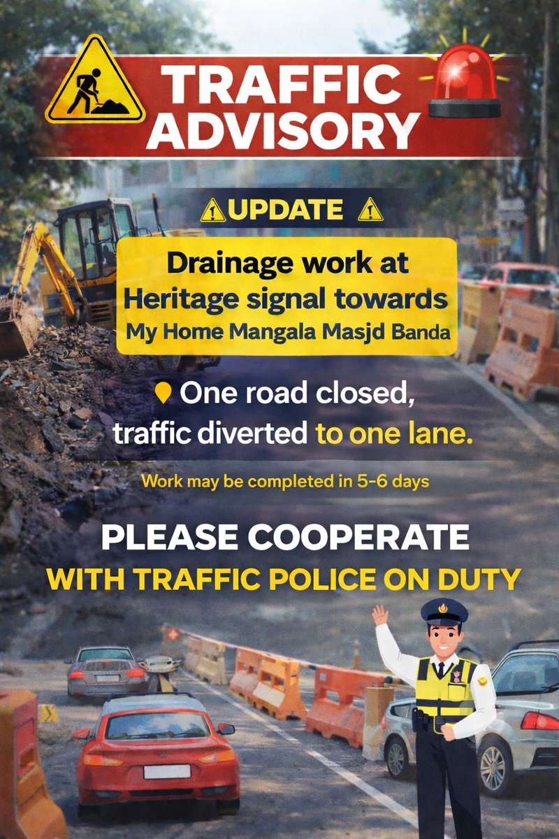 GACHIBOWLI TRAFFIC POLICE tweet media