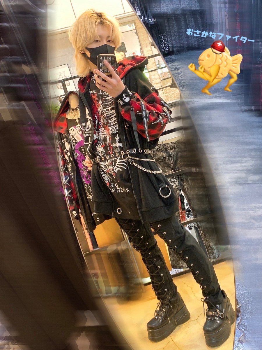 💥おすすめアイテム💥 悪魔の誘惑 LACE UP SLEEVE DEVIL HORNS HOOD