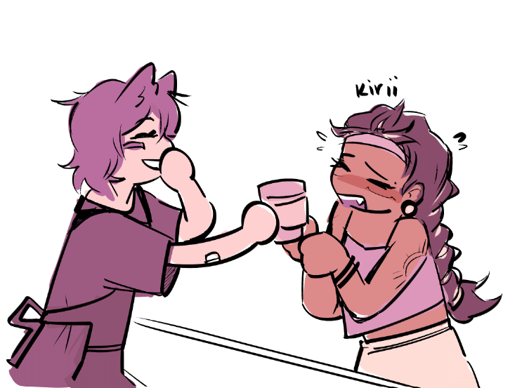 raesbian's tweet image. #sunshrine coffee shop au