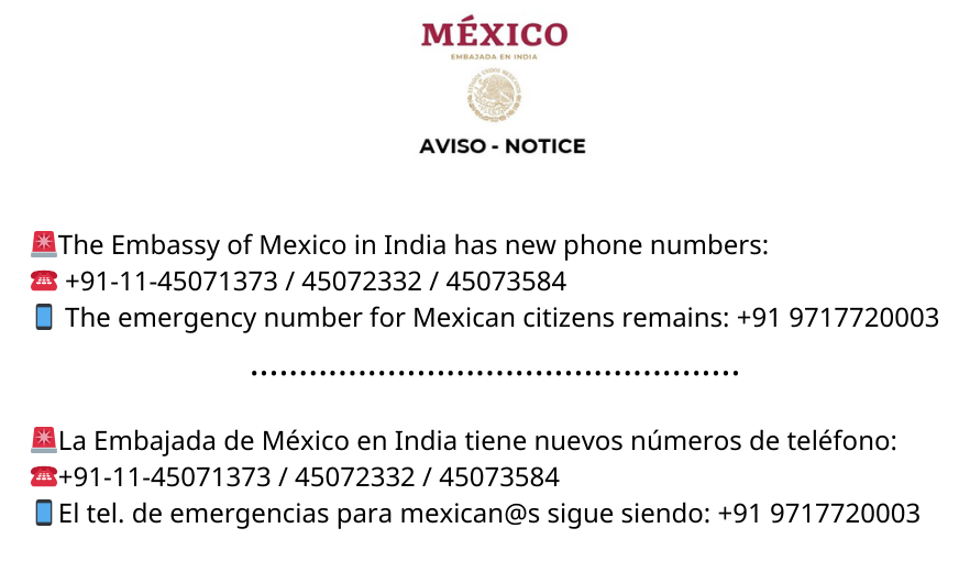 Embassy of Mexico in India 🇲🇽 tweet media