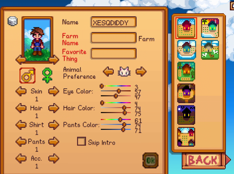 tem q preencher tudo isso pra jogar?