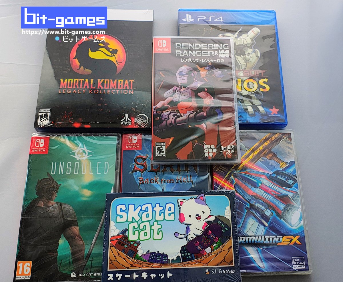 bit_games's tweet image. 【本店在庫】
新旧いろいろ入荷しています。
・Mortal Kombat: Legacy Kollection（北米版）
・レンダリング・レンジャー スイッチ
・FC『Skate Cat』
・剣で戦うアクション
など、写真の品以外にも。

Xの嫌がらせ？でリンクは相変わらず不可のため、
お手数をおかけしますが検索でご来店ください🙇‍♀️