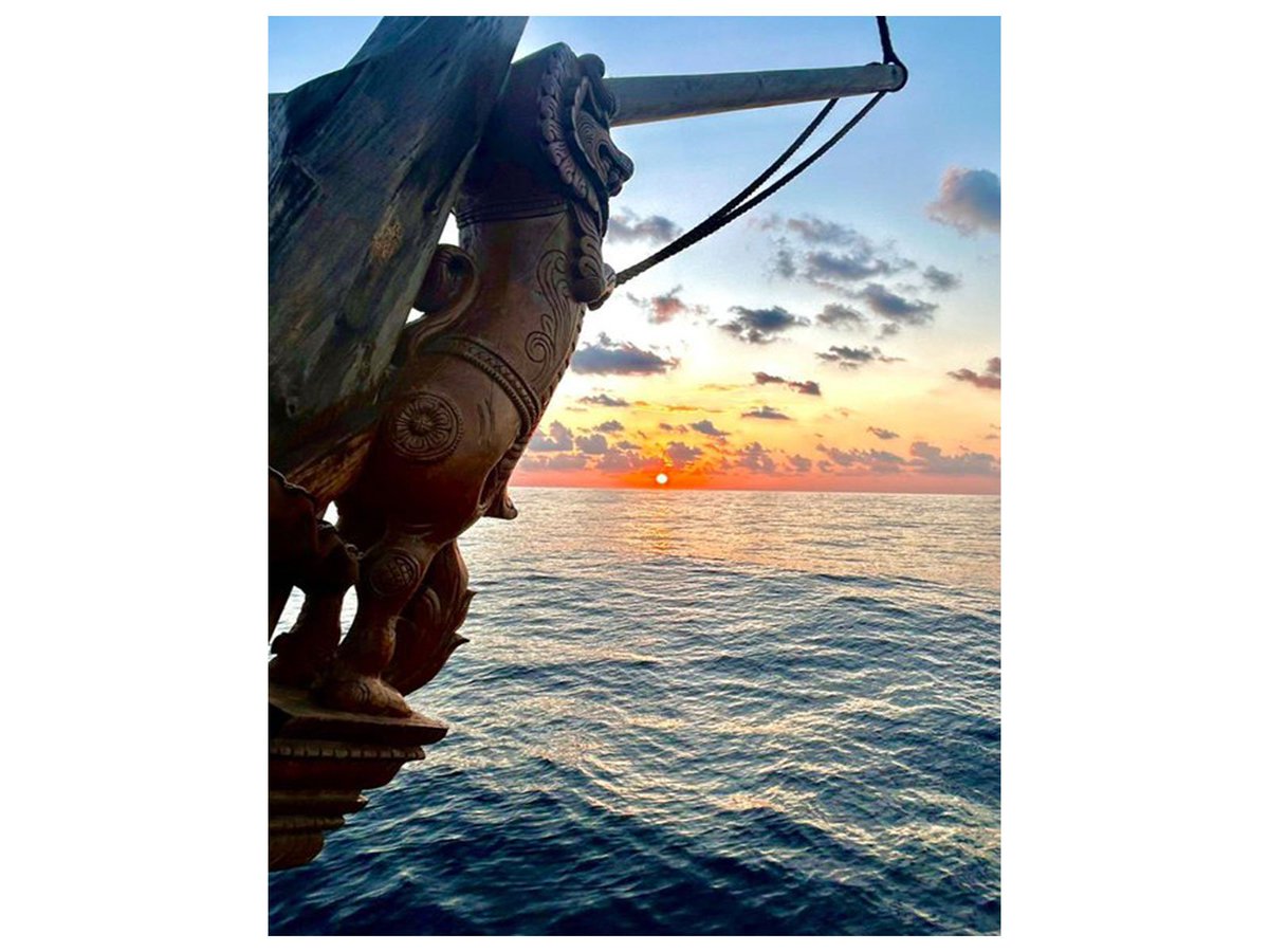 ani_digital's tweet photo. "Preparing for ceremonial entry into Port Sultan Qaboos": Sanjeev Sanyal on Day 16 of INSV Kaundinya's voyage
Read @ANI Story | https://t.co/UTi7rlKKJP
#INSV #Kaundinya #voyage #PortSultanQaboos https://t.co/fHpbLQ9AUS
