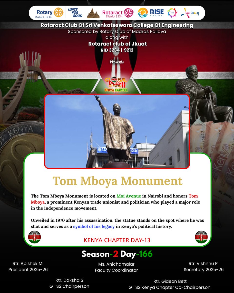 Thomas Joseph Odhiambo Mboya (1930–1969) was a pivotal Kenyan statesman, trade unionist, and a founding father of the Republic of Kenya. Renowned for his charisma and oratory skills, he was a chief architect of Kenya's independence and its post-colonial economic framework.