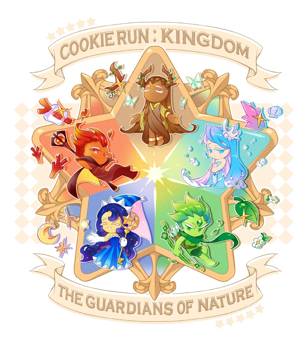 🌳🌊🍃✨🔥
#CRK #cookierunkingdom