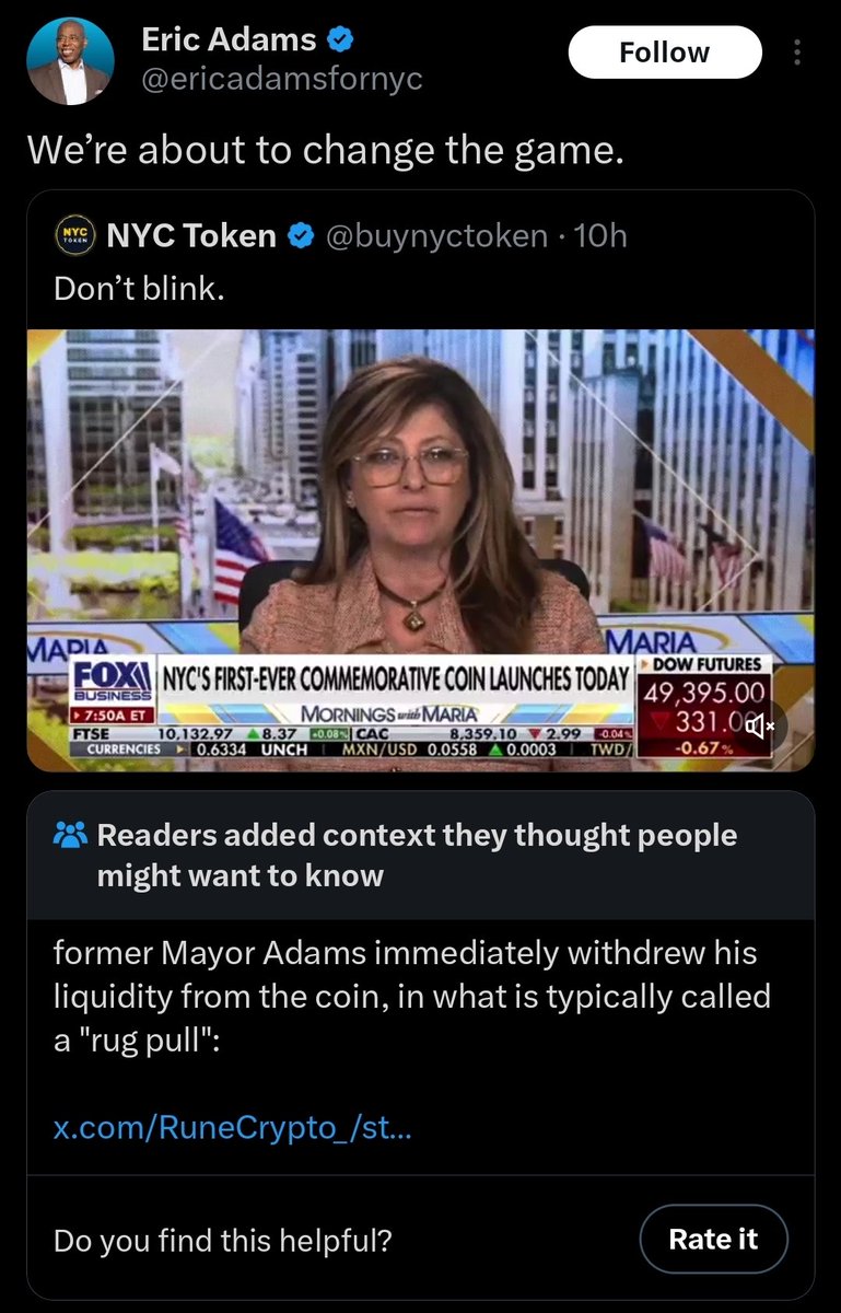 Just as I thought we had moved on from major rug pulls..