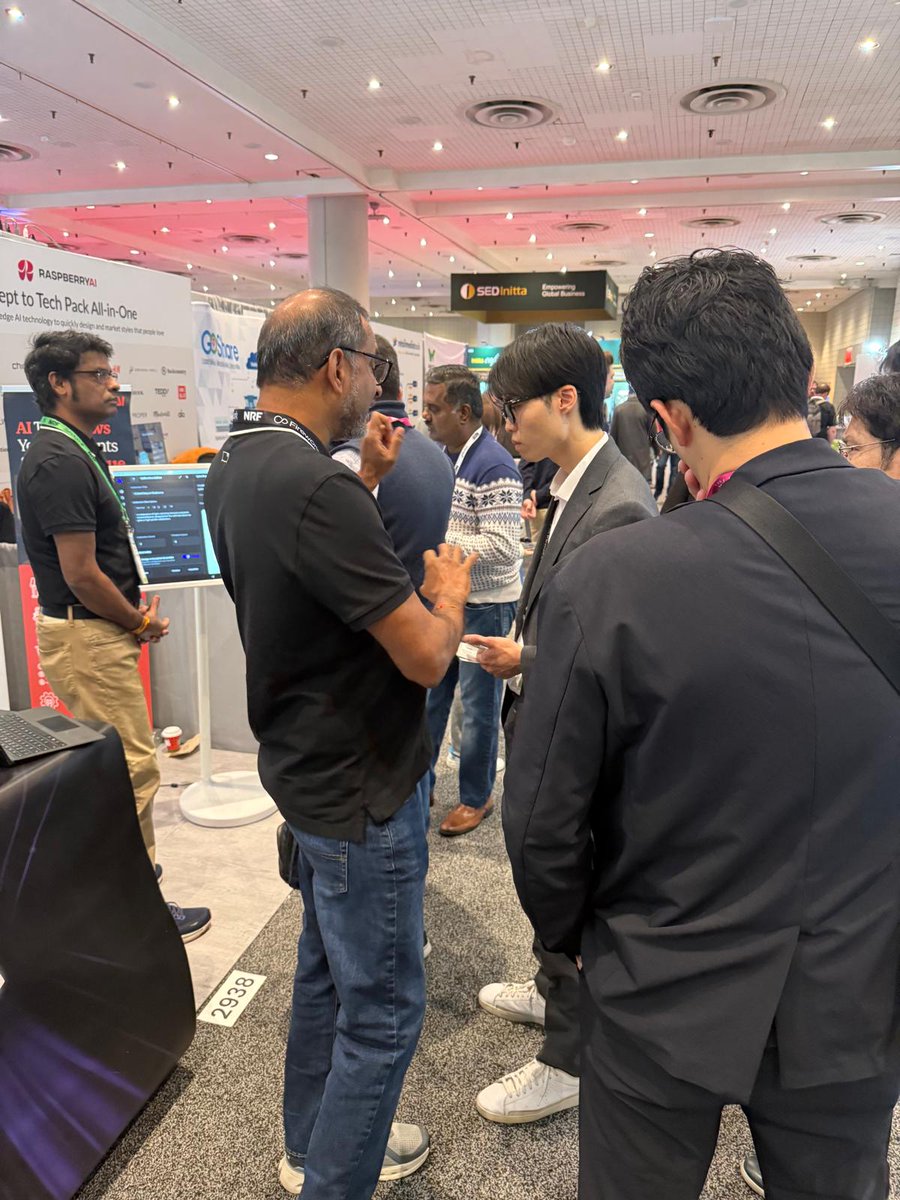 GenaiEmbed's tweet photo. Day 2 at #NRF2026 | Great conversations with retail and e-commerce leaders at the GenAI Embed booth on how AI-powered curated collections turn browsing into confident buying.

Javits Center | Booth 2938
Book a quick slot: https://t.co/IQ7f4qavXx

#RetailTech #Ecommerce #AI https://t.co/YijjStcAzA