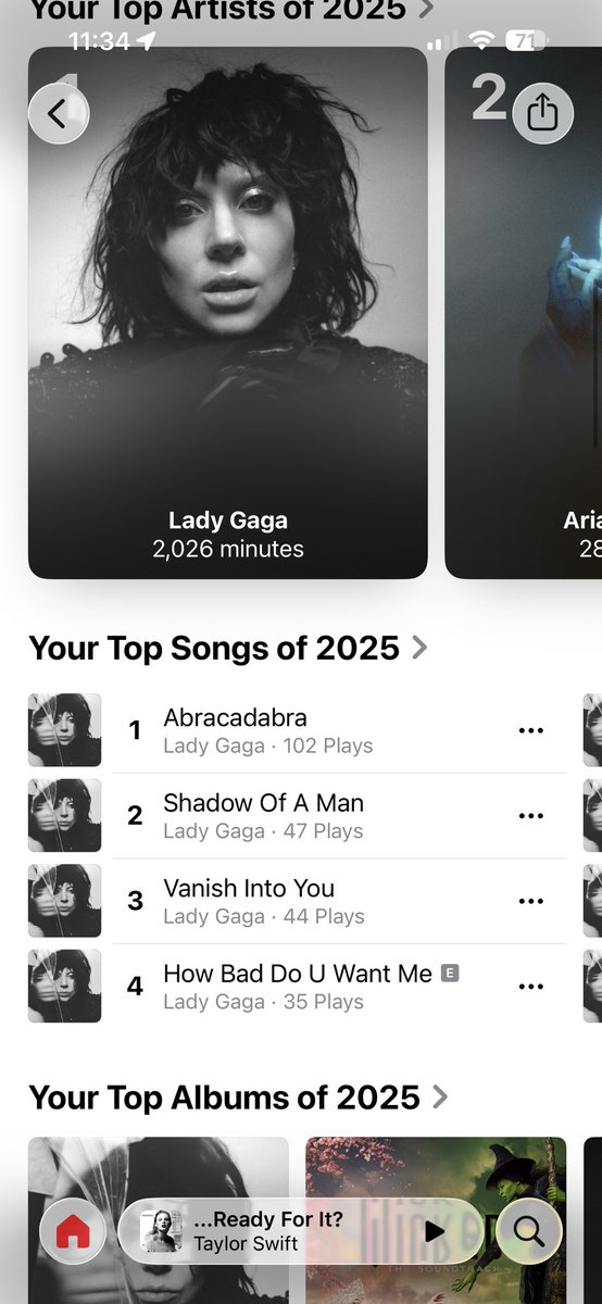 diegovuitton2's tweet photo. @AppleMusic plz send me a a code!! This is all I listened to in 2025 @ladygaga https://t.co/taQ6XSWZfZ