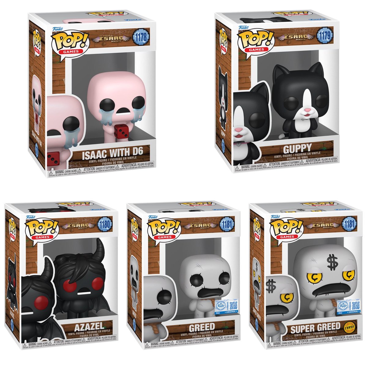 DisTrackers's tweet image. First look at Binding Of Isaac Pops! Available on Wednesday. Greed is exclusive to Funko.
.
Entertainment Earth - distracker.info/3H7AHqG
Amazon - amzn.to/4q0ZvFc
.
#Ad #Funko #FunkoPop #Collectibles #BindingofIsaac