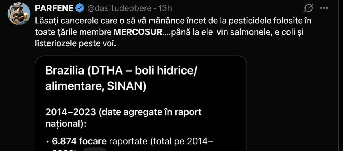 TanarulD's tweet image. Pentru sugenaristi

1. Cine ar fi crezut ca reglementarile UE sunt totusi bune?
2. Stiti ca se poate importa acum din America de Sud, nu?