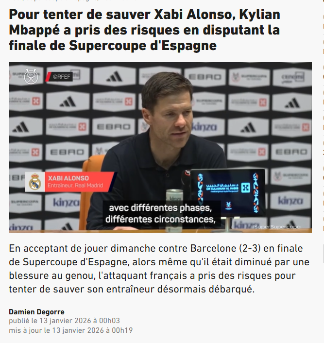 nikop17's tweet image. On est vraiment passé à du suce-boules catégorie supérieure là. Et je suppose qu’il avait aussi en tête de sauver Xabi Alonso en rappelant les joueurs qui s’installaient pour faire une haie d’honneur à la demande de leur entraîneur ? Le Tiroir-Caisse de Bondy n’a rien voulu…