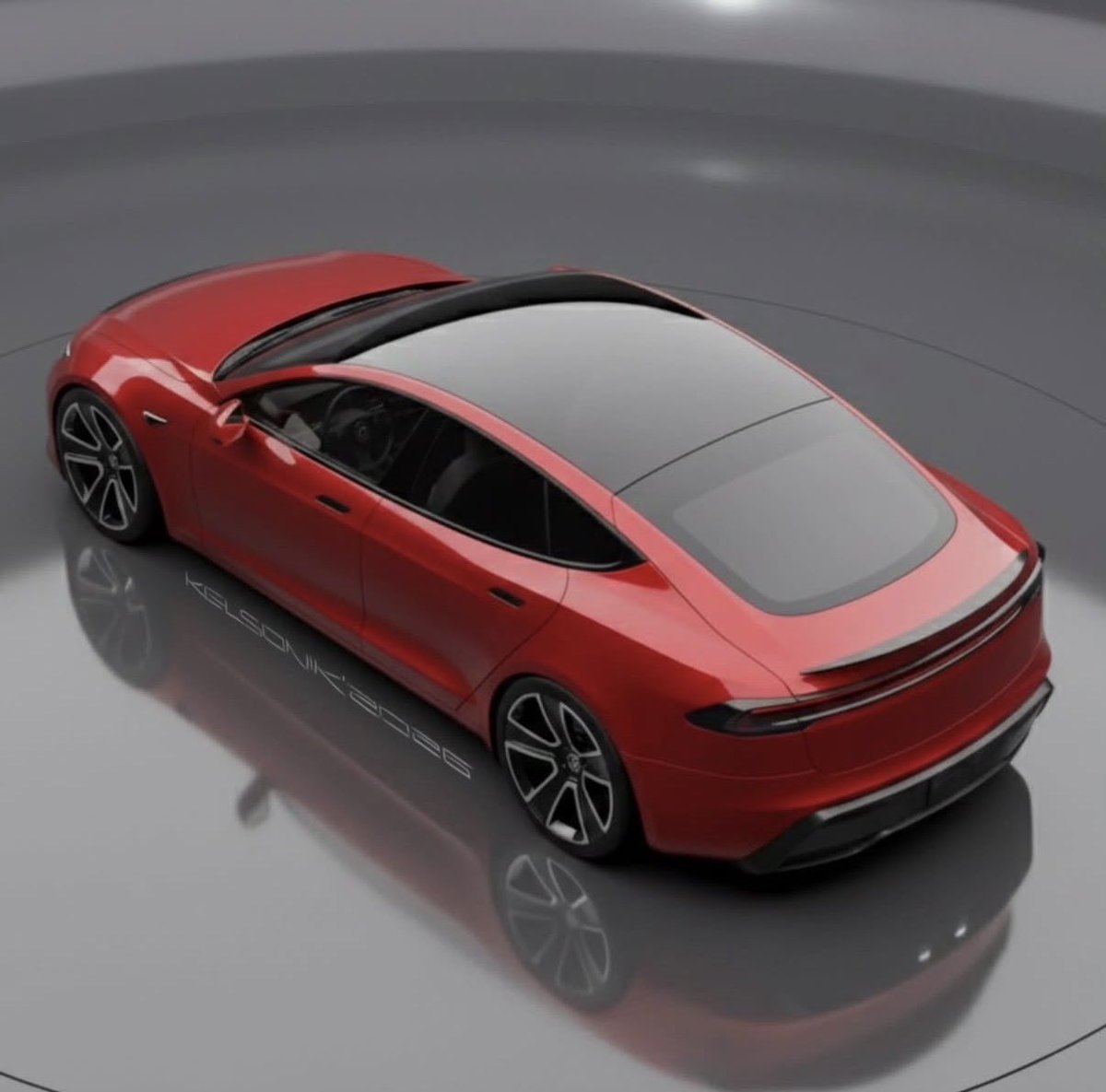 More pics of the Tesla Model S concept render