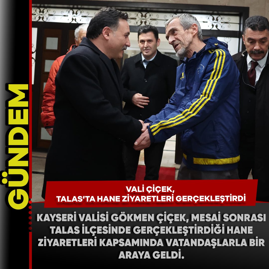 kentturk's tweet photo. VALİ ÇİÇEK, TALAS’TA HANE ZİYARETLERİ GERÇEKLEŞTİRDİ
#vali #gökmençiçek #talas https://t.co/AWT267cqlv