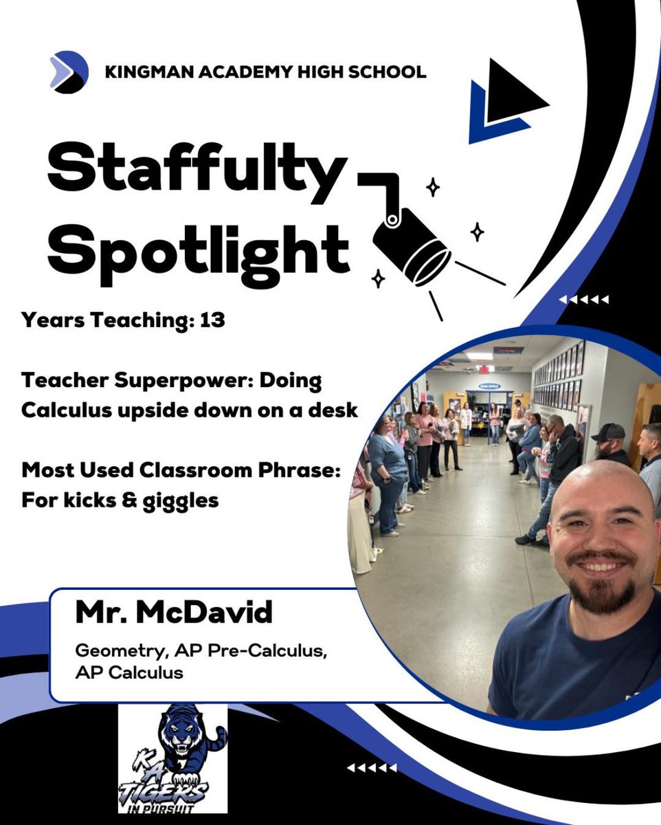 🎉The Fun Stuff 🎉
Mantra to live by: I am my brother’s keeper 
Classroom unofficial theme song: I Saw the Sign ~Ace of Base
If he wasn't a teacher, he'd be a professional wood worker. 
⚡Lightning Round⚡ 
Fictional character he relates to most: Detective John Kimble