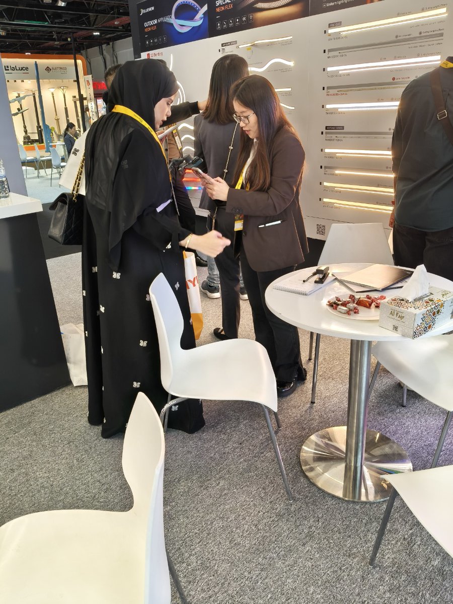 Day 2 at Light + Intelligent Building Middle East 2026!
 Visit Blueview at Booth Z2-F23 — discover innovative lighting solutions and connect with us in Dubai!

#Dubai #LEDlight #expo #LEDstrip #lightingsolution #decorativelighting #outdoorlighting